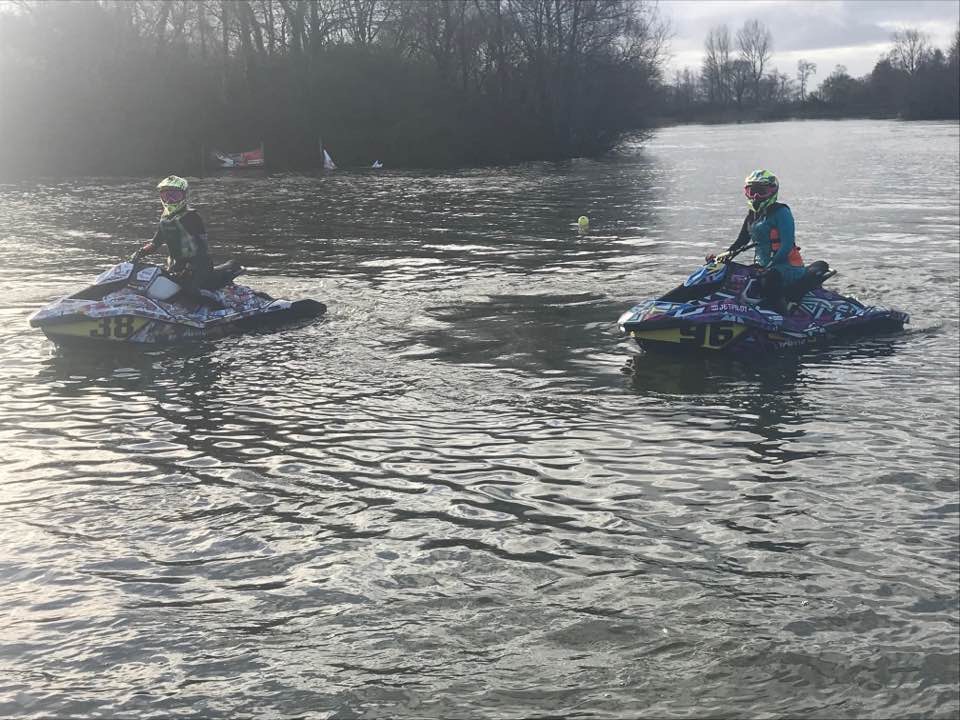 Winter race practice with #38 Emma Gadsby